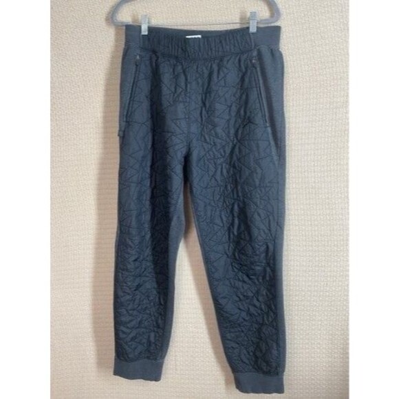 Nike Air Jordan Black Jumpman Fleece Quilted Tapered Joggers Men Size XL Rare